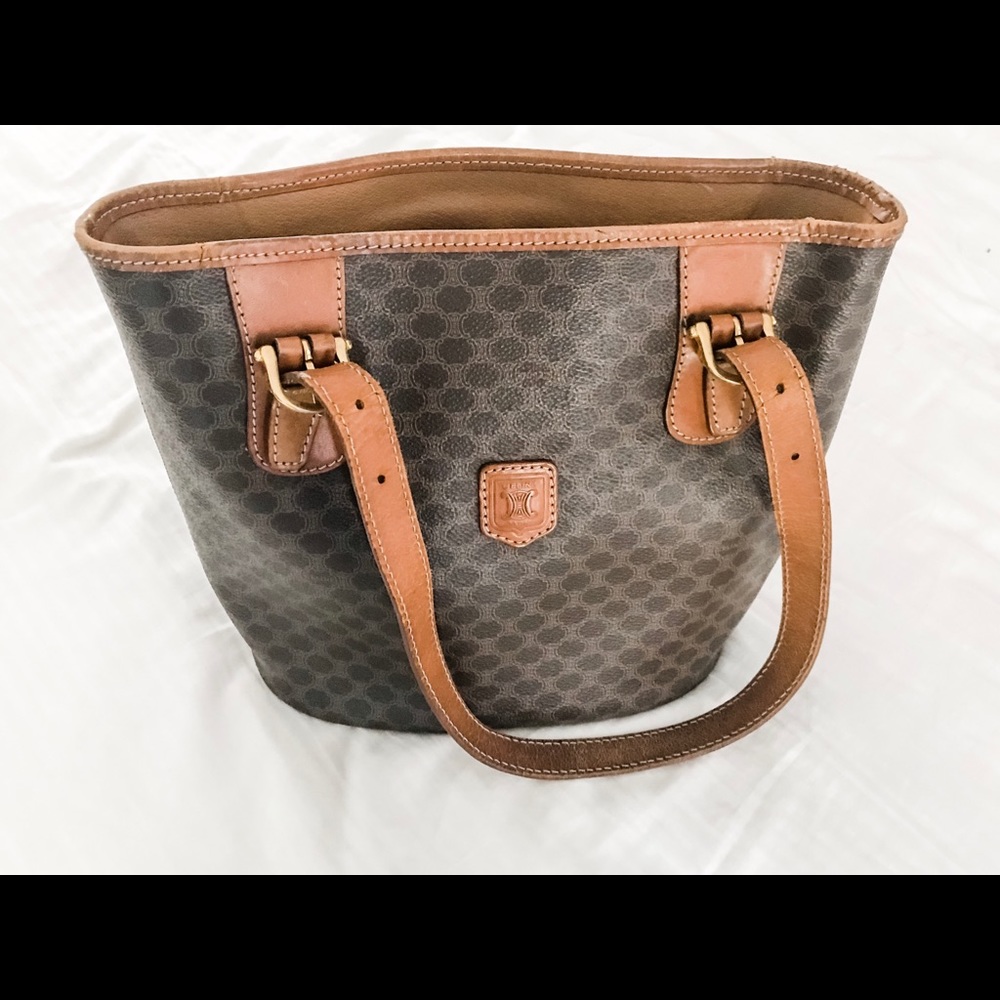 Authentic Vintage Celine Paris Macadam tote